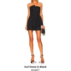Elliot Black Strapless Dress